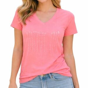 Arizona Jean Company Coral V-Neck Tee